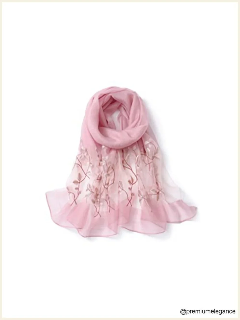 Silk & Wool Embroidered Scarf Shawl Wrap Evening Dress Long & Large
